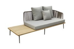 Диван трехместный правосторонний "BAYLEY" уличный серый 220*84*75см (TT-00012374) Диван трехместный правосторонний "BAYLEY" уличный серый 220*84*75см (TT-00012374)